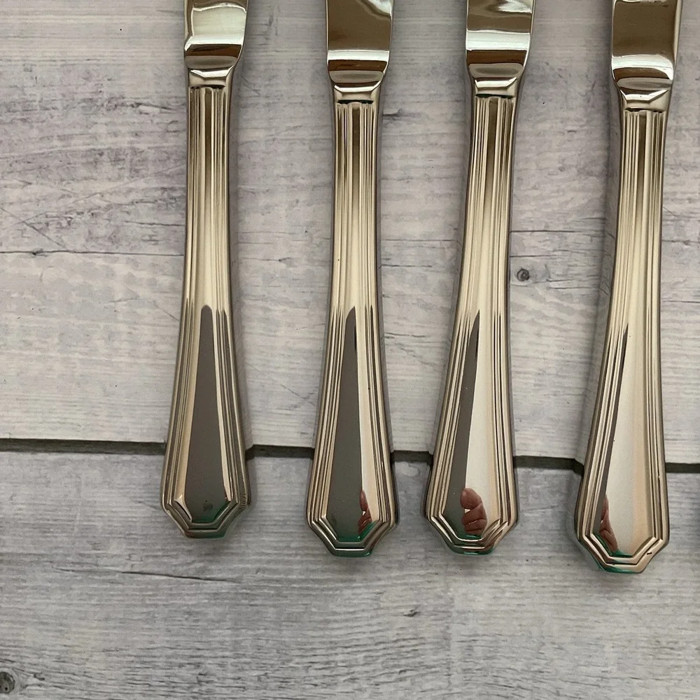 Wallace ARLINGTON‎ Steak Knives Set Of 6 Stainless Steel Flatware #4